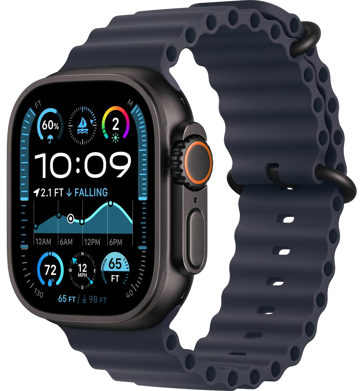 AppleWatch Ultra 2 49 Black Ocean Band Navy