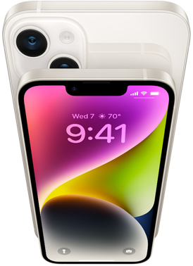 Смартфон iPhone 14  128GB Starlight (Сияющая звезда)