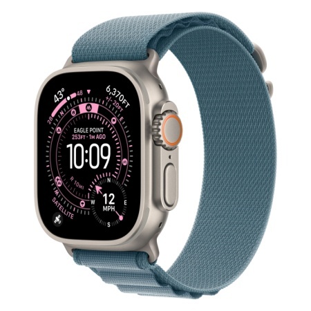 AppleWatch Ultra 3 49 Natural (2025) Alpine Loop light Blue S