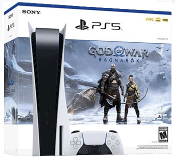 Игровая приставка Sony PlayStation 5 (c приводом)  + Игра God of War Ragnarok