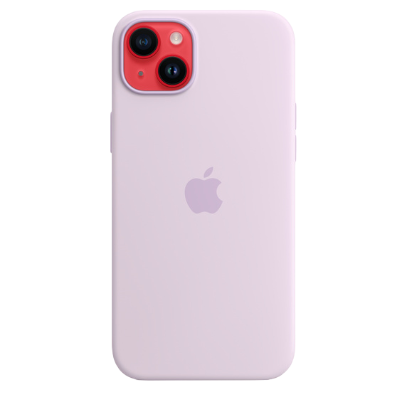 Силиконовый чехол для iPhone 14 Plus с MagSafe - сиреневый