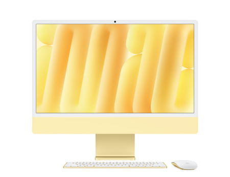 Моноблок Apple iMac 24" Retina 4,5K, M4 (8C CPU, 8C GPU, 2024), 16GB, 256GB SSD, Yellow (жёлтый) Моноблок Apple iMac 24" Retina 4,5K, M4 (8C CPU, 8C GPU, 2024), 16GB, 256GB SSD, Yellow (жёлтый)